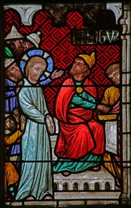 Window Depicting Christ Before Caiaphas